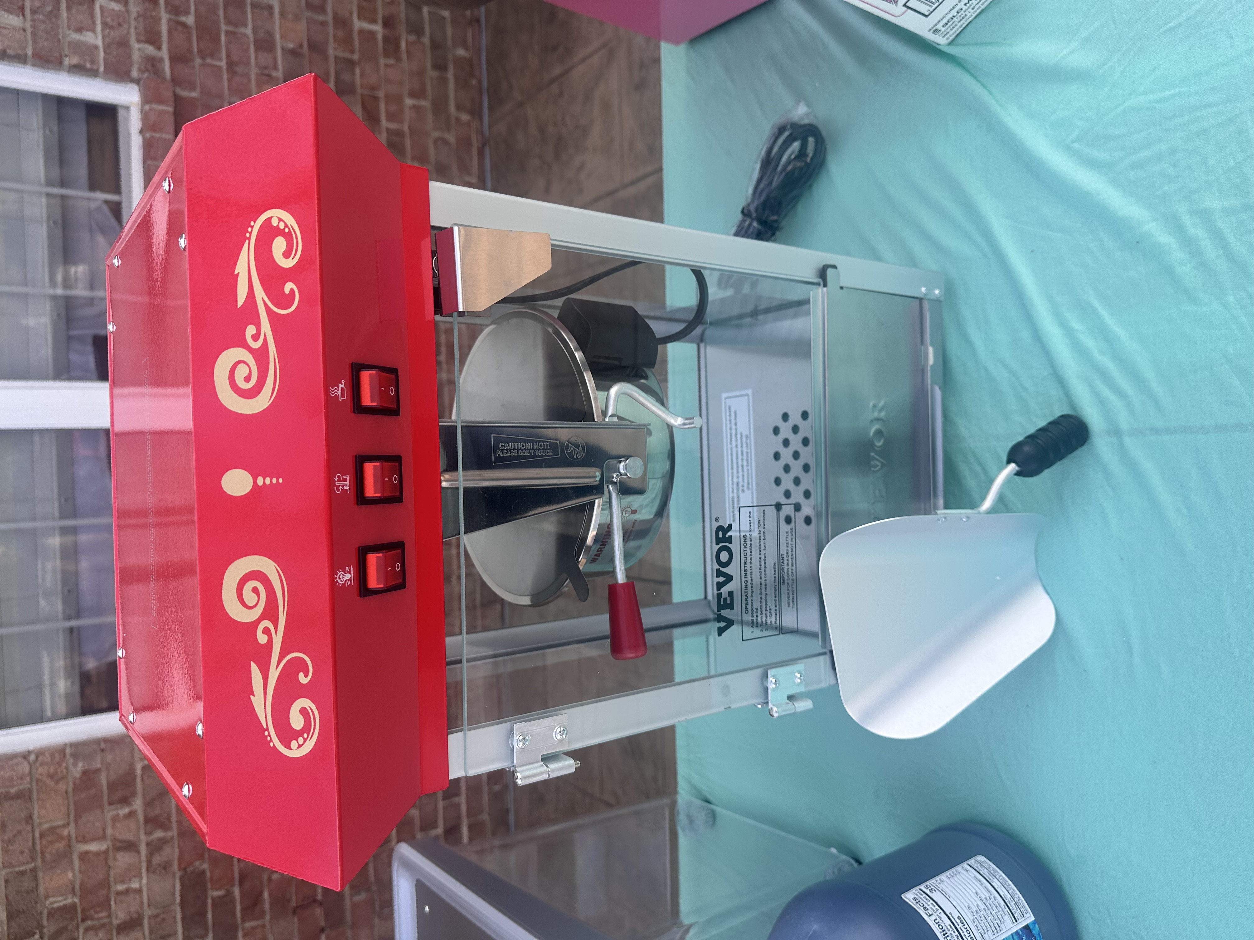 Vintage style theater popcorn machine rental Mobile AL